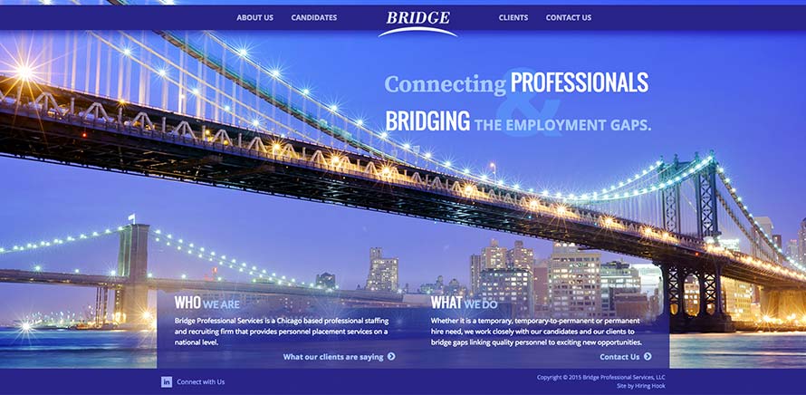 Bridge Professional Services Site Example
