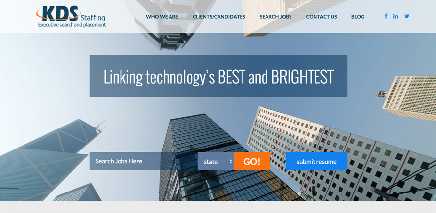 KDS Staffing Recruiting Website Example