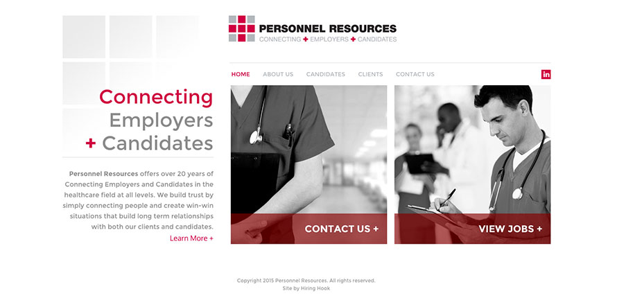 Personnel Resources Recruiting Site Example