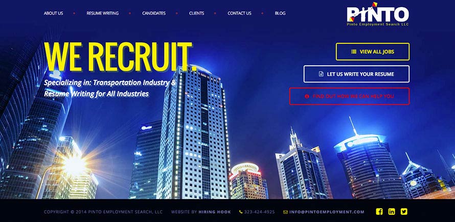 Pinto Employment Search Recruiting Site Example