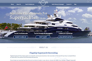 Flagship Superyacht Recruiting website Example
