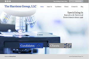 The Harrison Group Recruiting website Example