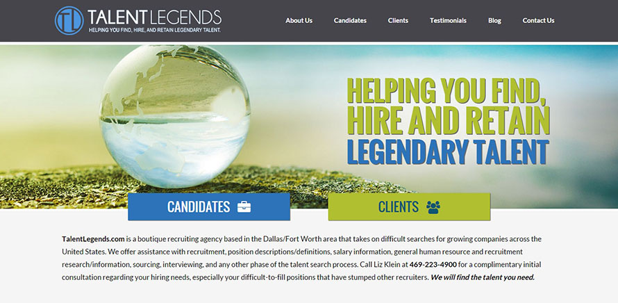 Award-Winning Recruiting Site Example