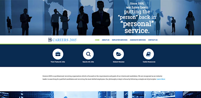 Careers 2005 Site Example