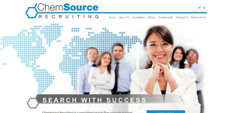 ChemSource Recruiting Website Example