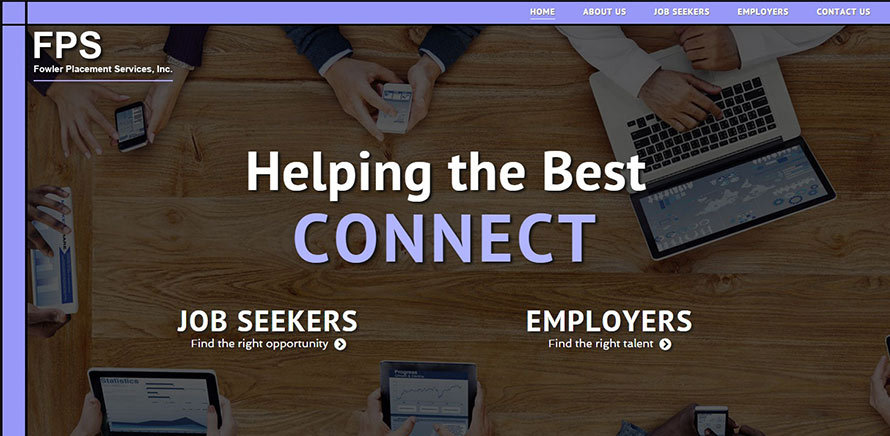 Fowler Placement Services Recruiting Website Example