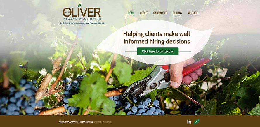 Oliver Search Consulting webdesign