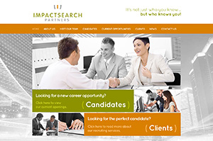 ImpactSearch Partners recruiting website design