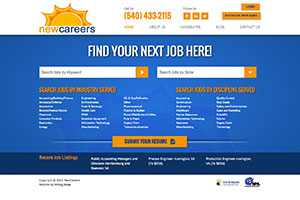 NewCareers recruiting website