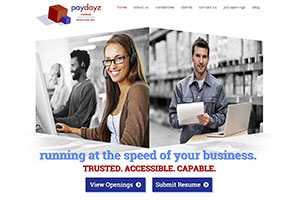 Paydayz Staffing Recruiting Site Example