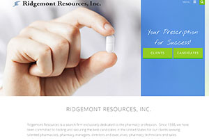 Ridgemont Resources Recruiting website Example
